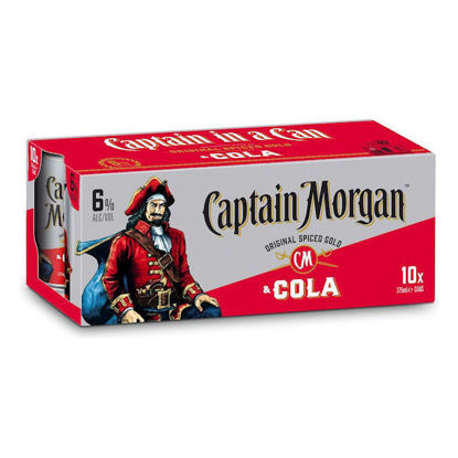 Picture of Captain Morgan & Cola 6% 10Pk 375 ml