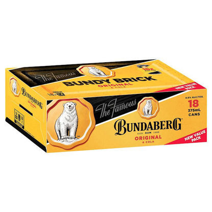 Picture of Bundaberg & Cola Brick 4.6% 18Pk 375 ml
