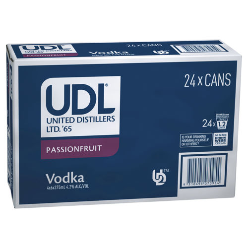 Picture of UDL Vodka Passionfrt 4% 375 ml