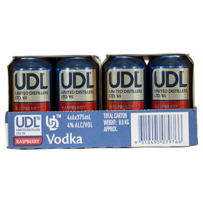 Picture of UDL Vodka Raspberry 4% 375 ml