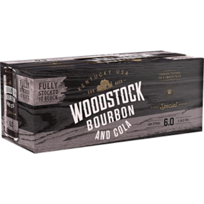 Picture of Woodstock & Cola 6% 10Pk 375 ml