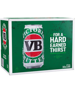 Picture of Victoria Bitter 'VB' Can 30Pk 375 ml