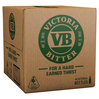Picture of Victoria Bitter 'VB' Bottle 750 ml