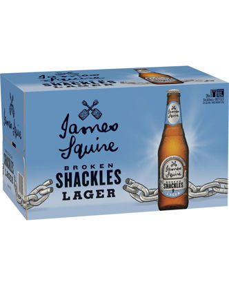 Picture of James Squire Broken Shackles Lager Bottle 24 x  345Ml