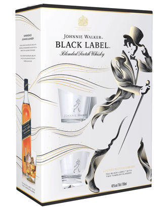 Picture of Johnnie Walker Black Label Scotch Whisky Gift Pack 700mL