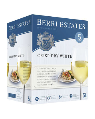 Picture of Berri Estate Crisp Dry White New 5L
