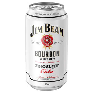 Picture of Jim Beam & Zero 4.8% Cube 375 ml