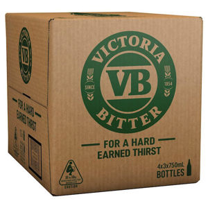 Picture of Victoria Bitter 'VB' Bottle 750 ml