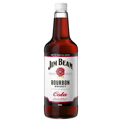 Picture of Jim Beam & Cola 4.8% Bottle 500 ml