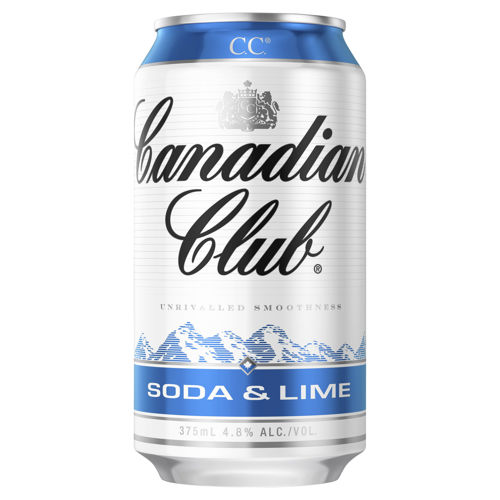 Picture of Canadian Club Soda & Lime 4.8% 375 ml